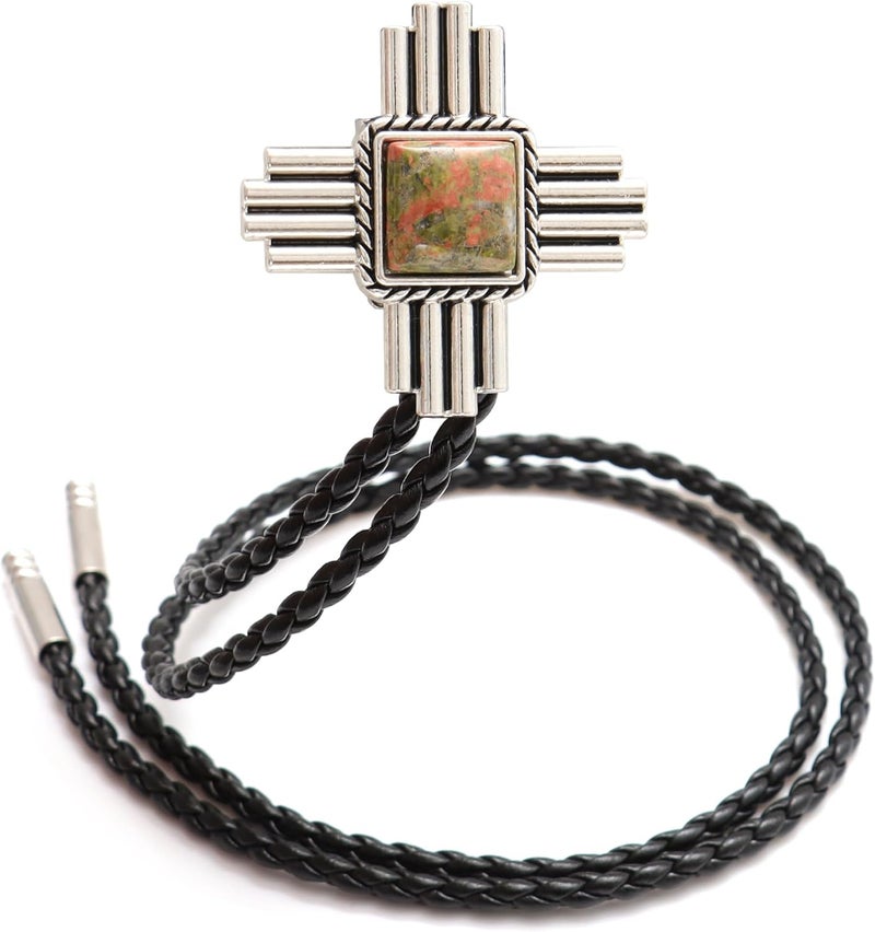Wentur Stone Bolo Ties for Men Western - Vintage Cowboy Bolo Tie for Women Western Costume Accessories - Image 1